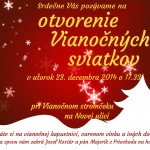 Otvorenie vianočných sviatkov podkonice 2014